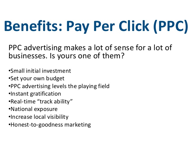 Pay-Per-Click Advertising Benefits